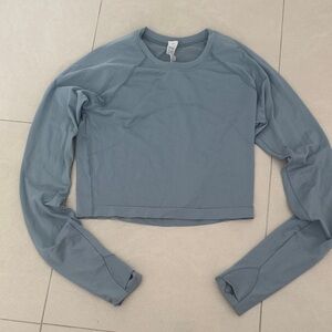 lululemon athletica Slate Blue Long Sleeve Top